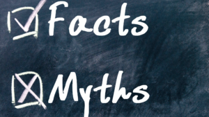 chalkboard reading facts and myths